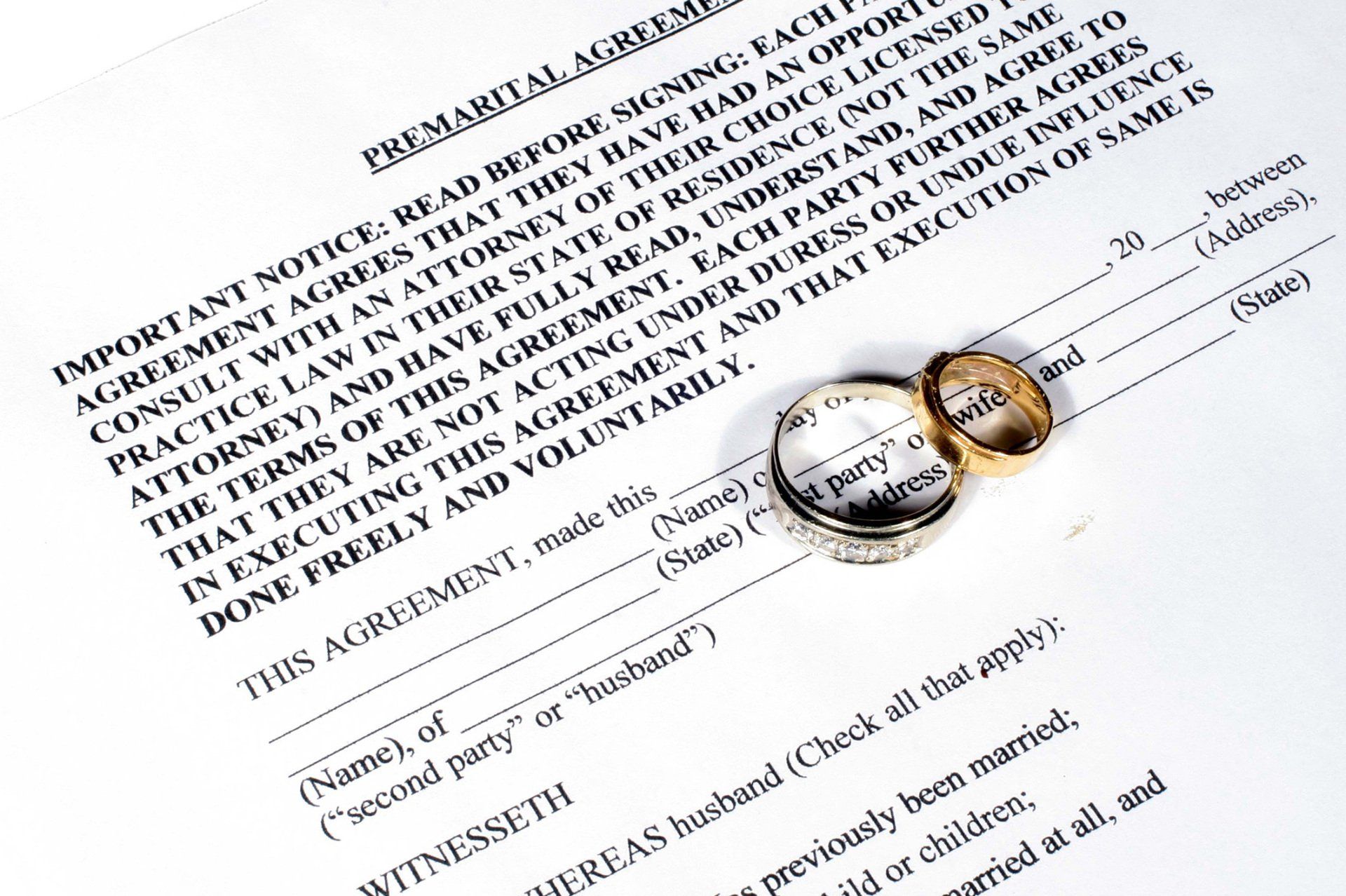 Premartial Agreements — Fayetteville, NC — Margit M. Hicks, P.A.