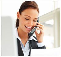 Business telecommunications - Birmingham, West Midlands - Phone Force - woman making a phone call