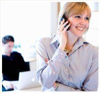 Business telecommunications - Gloucester, Gloucestershire - Phone Force - woman using a telephone
