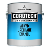A can of corotech high performance alkyd urethane enamel paint.