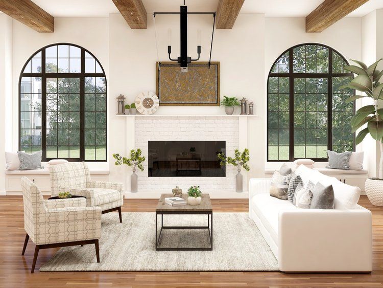 An empty room with a crib and a window.