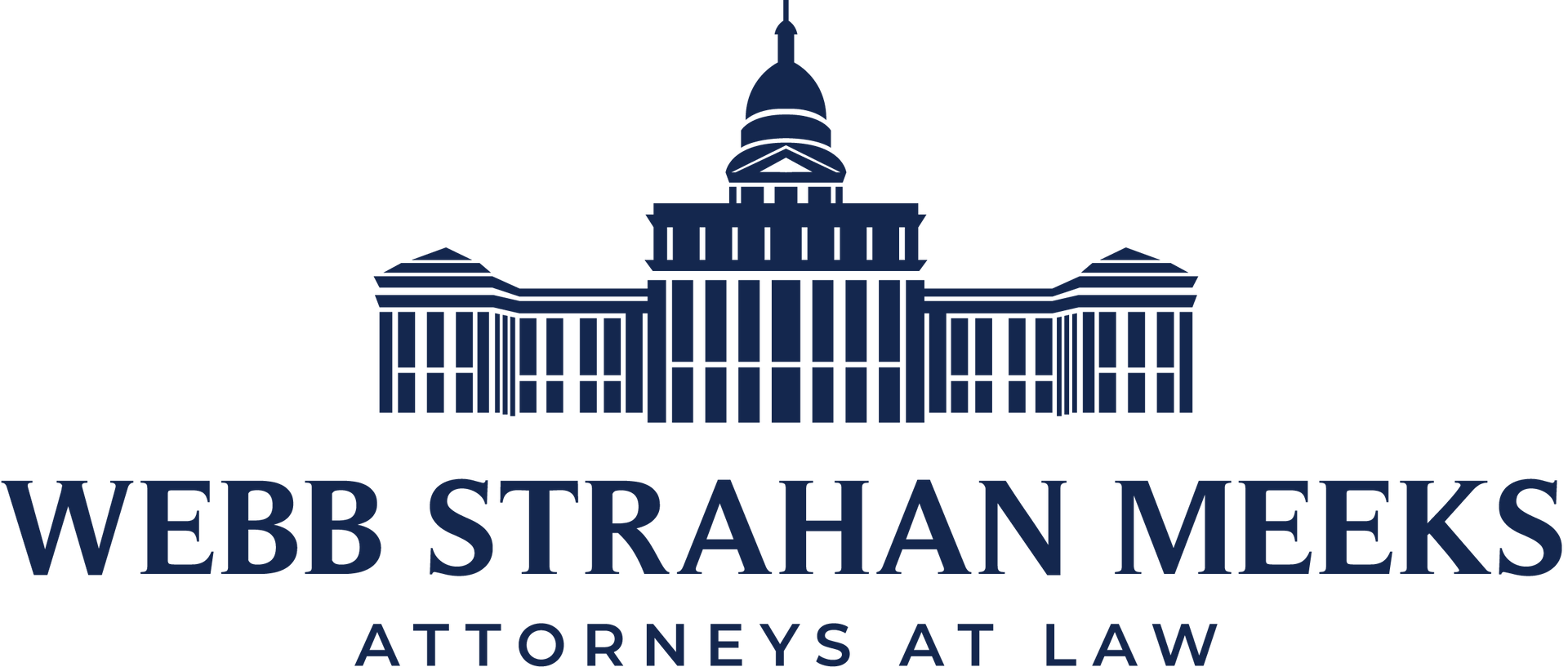 A logo for webb strahan , llc attorneys at law