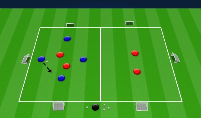 Digital soccer drill mockup