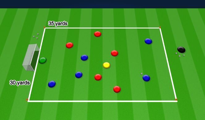 Digital soccer drill mockup