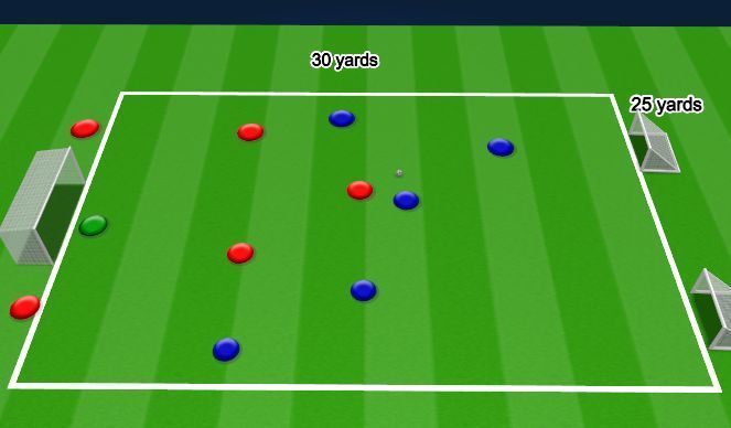 Digital soccer drill mockup