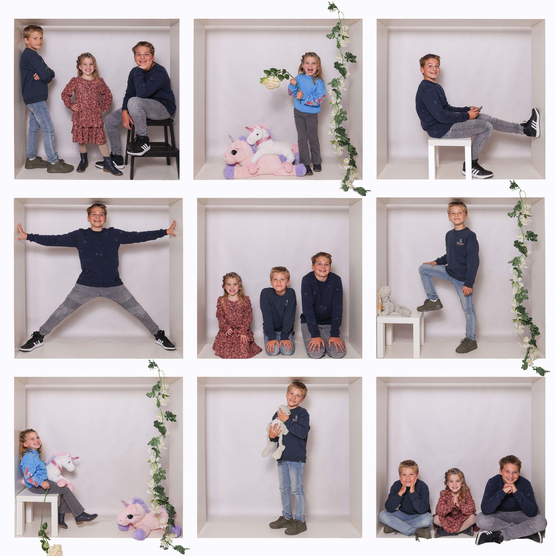 In the Box, fun in the box, feestje, originele foto, leuke fotoshoot