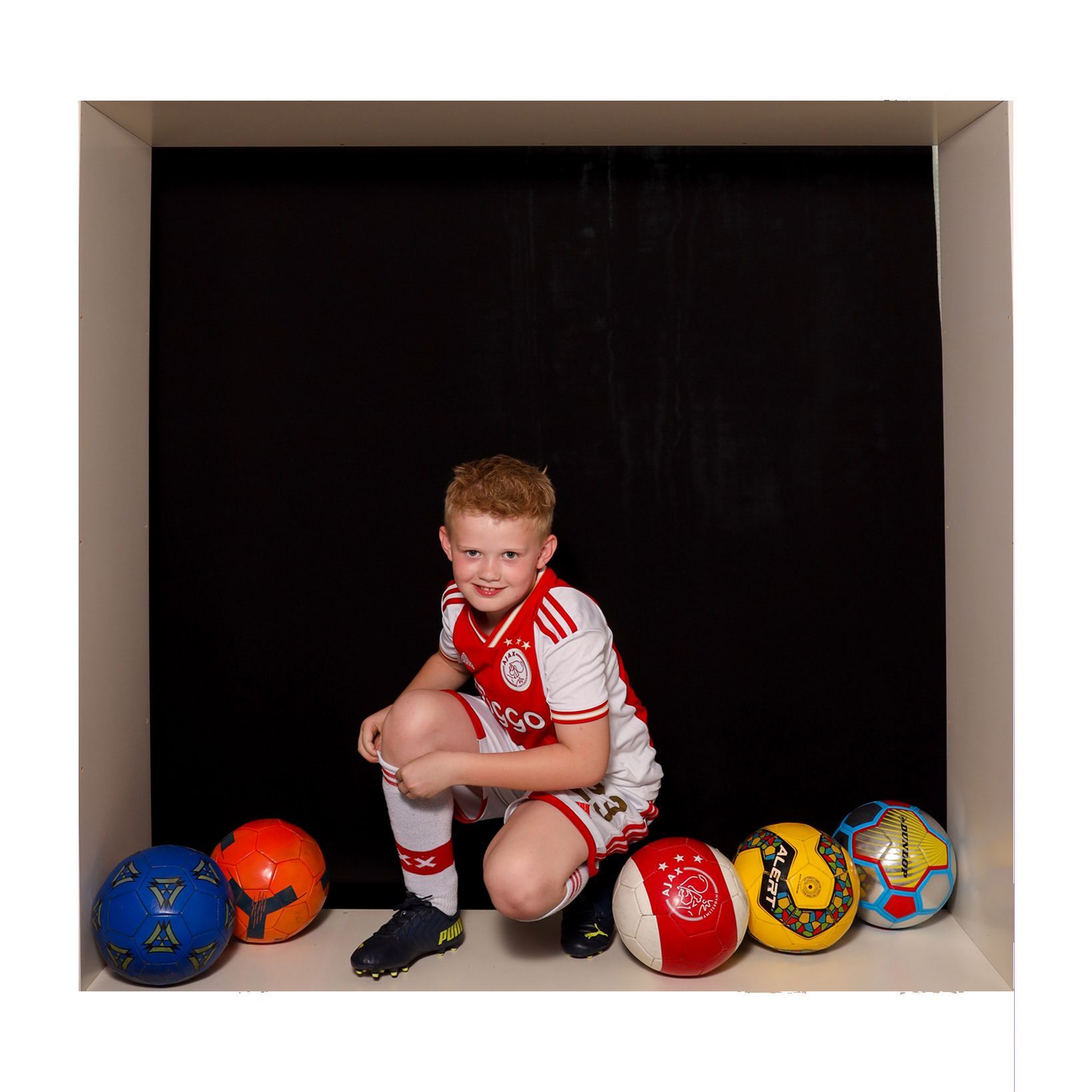 In the Box, fun in the box, feestje, originele foto, leuke fotoshoot