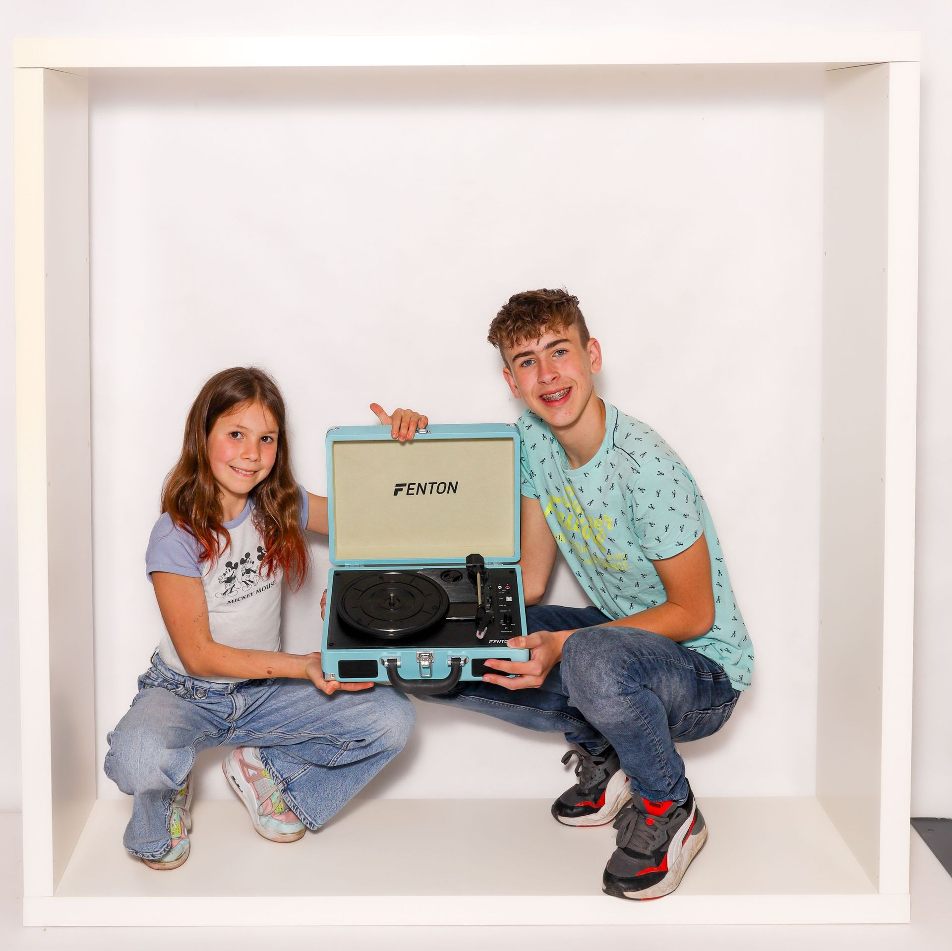 In the Box, fun in the box, feestje, originele foto, leuke fotoshoot