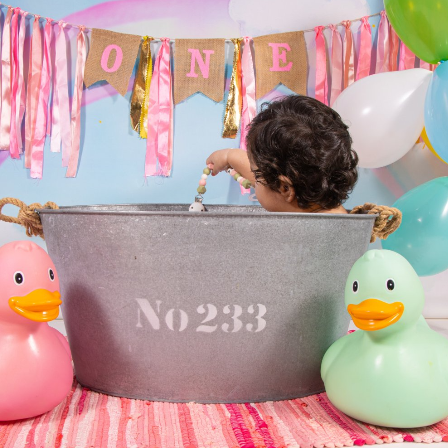 Cakesmash fotoshoot Tiel, roze, prinses thema