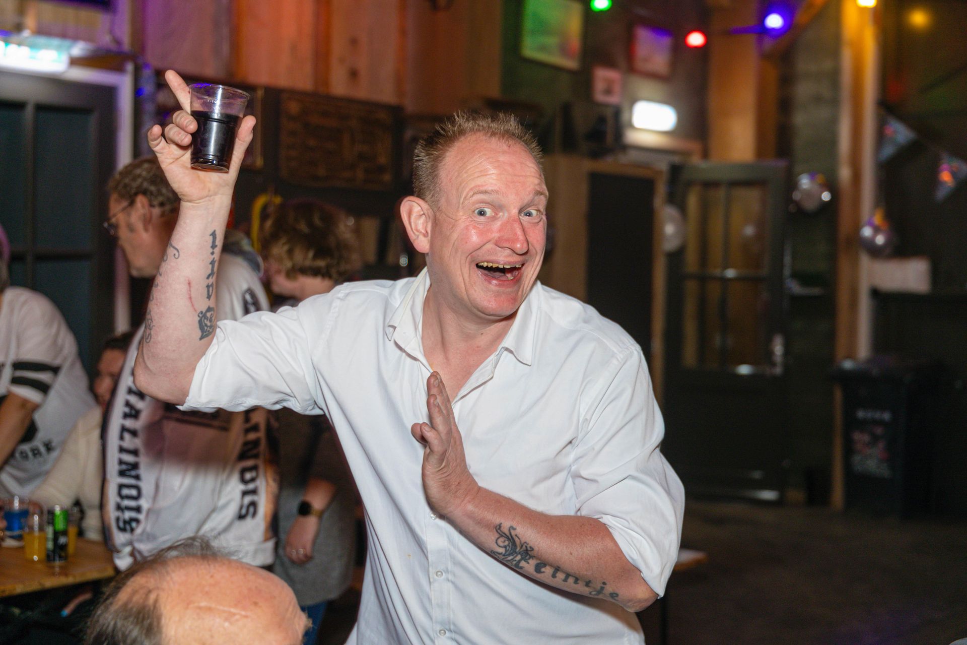 Sfeerfoto, feestfoto, foto tijdens feest, jubileum, vieren, lol