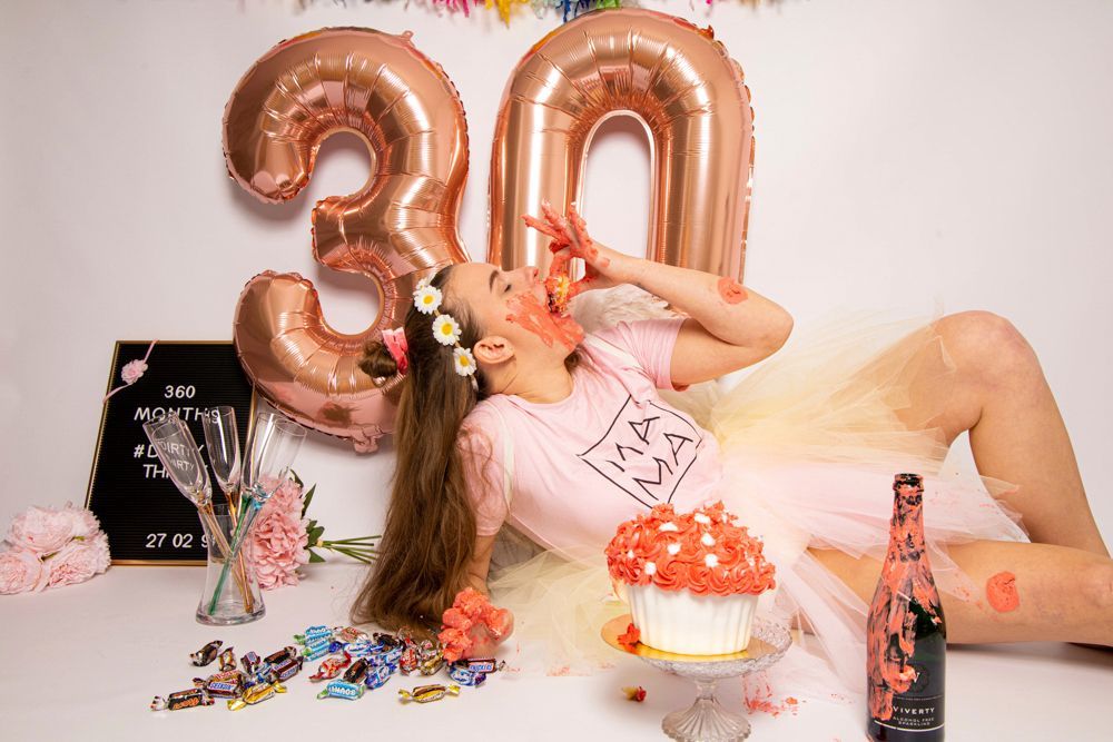 Cakesmash volwassenen, 30 jaar