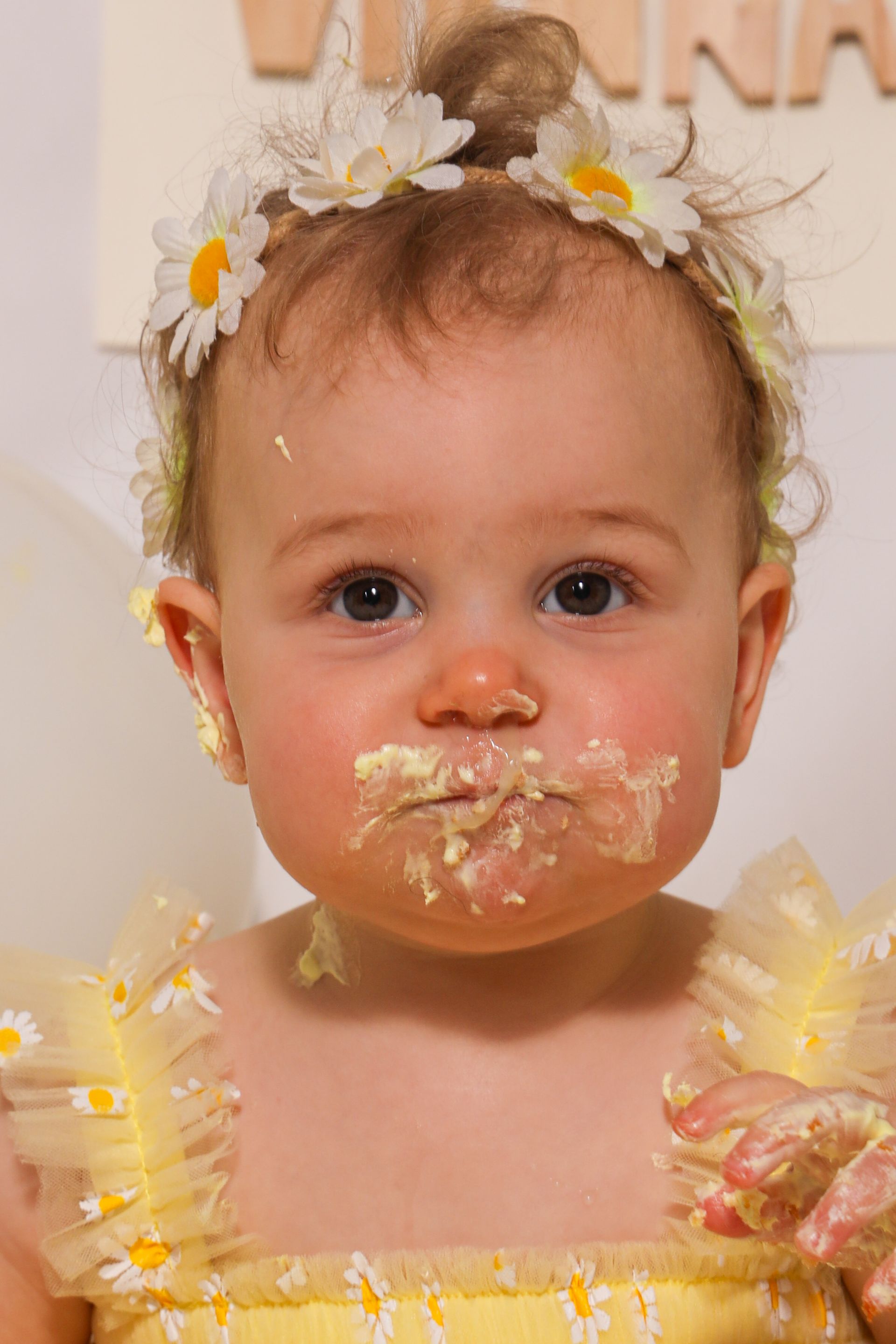 Cakesmash fotoshoot, 1 jaar foto, koekiemonster, spaghetti, nutella, bloemen, roze, blauw, peaky blinders, jungle
