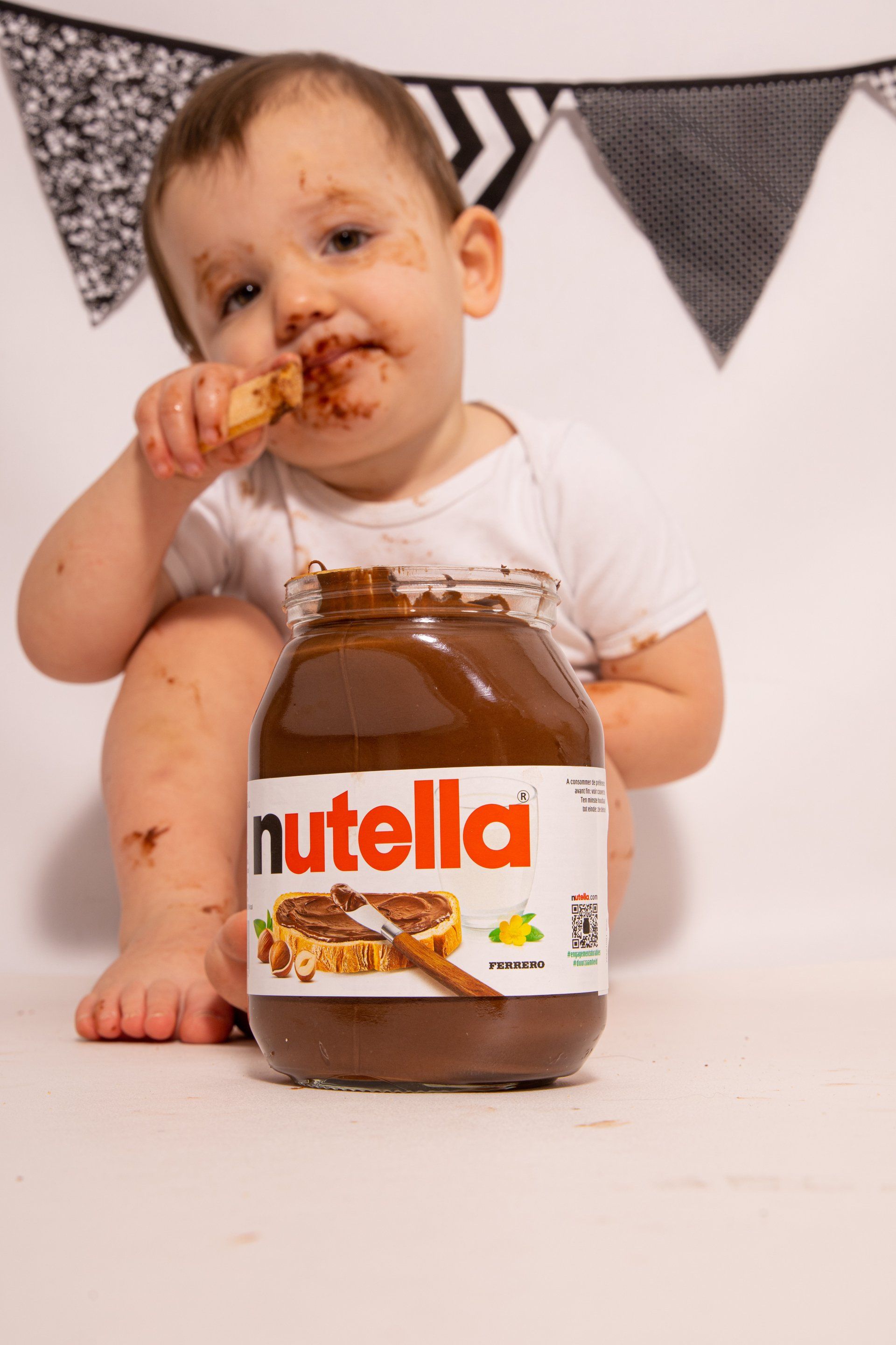 Cakesmash fotoshoot Tiel, Nutella shoot, fotoshoot met Nutella