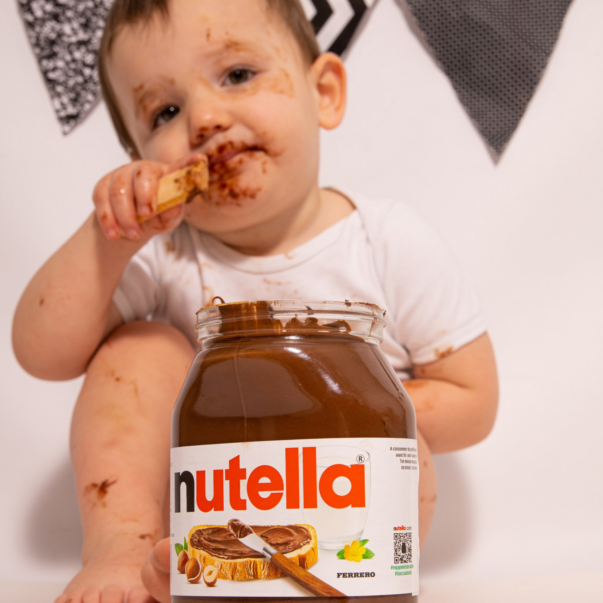 Cakesmash fotoshoot Tiel, Nutella shoot, fotoshoot met Nutella