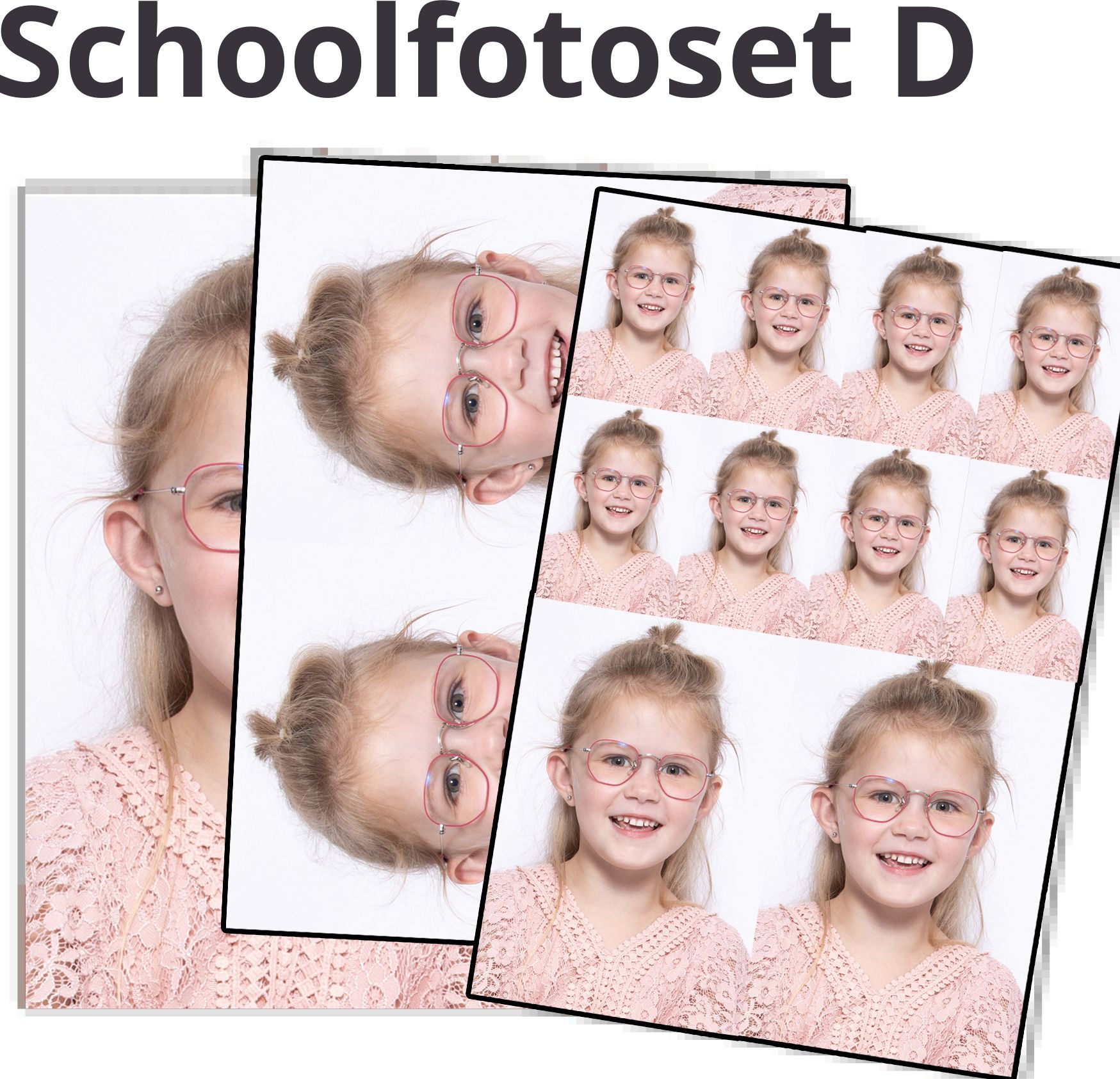 schoolfoto set met foto's