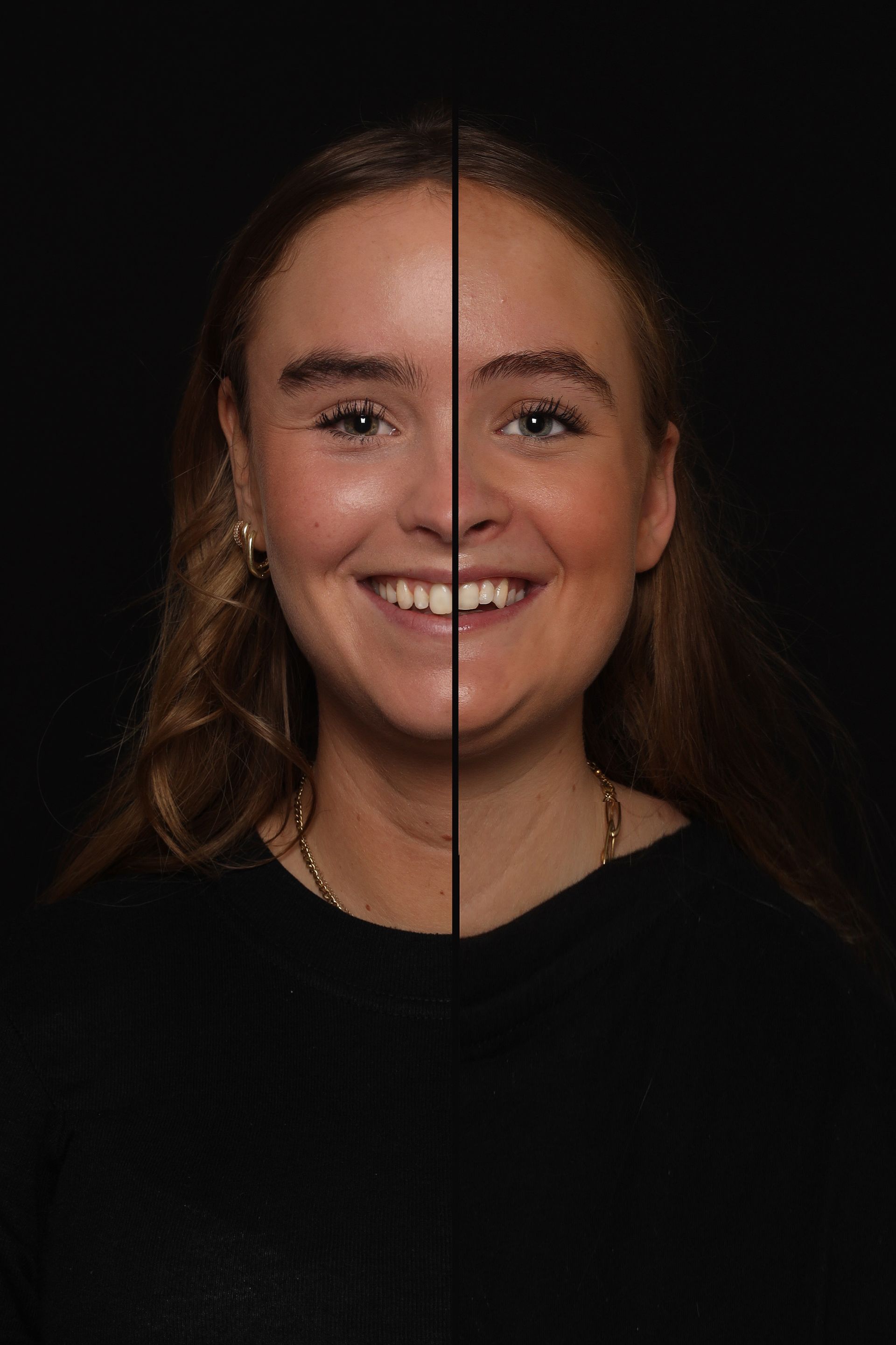 duo portret, 2 in 1 foto, 2 gezichten foto, twee in een portret