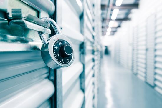 Locked storage unit