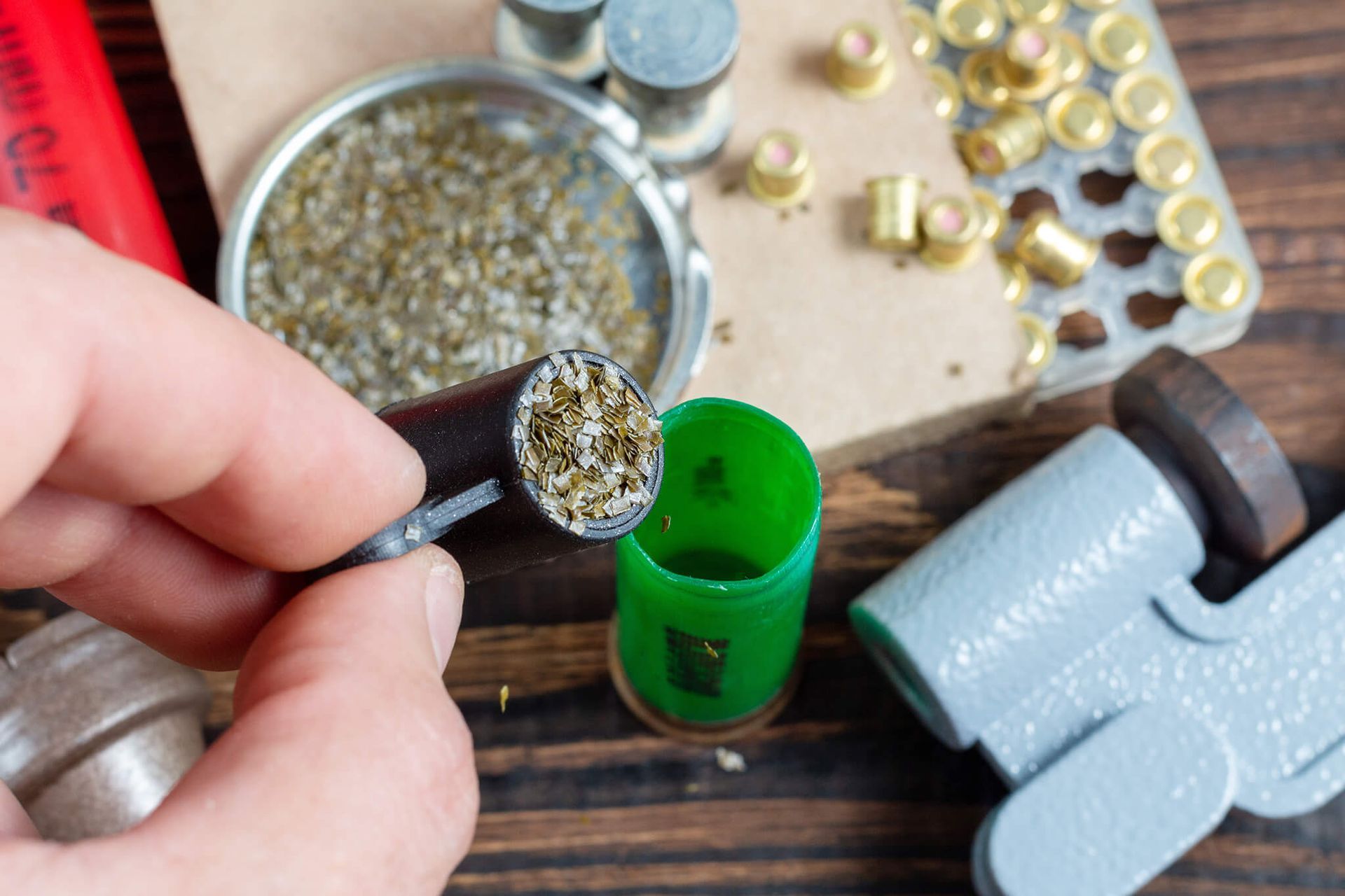 Components and equipment for reloading ammunition