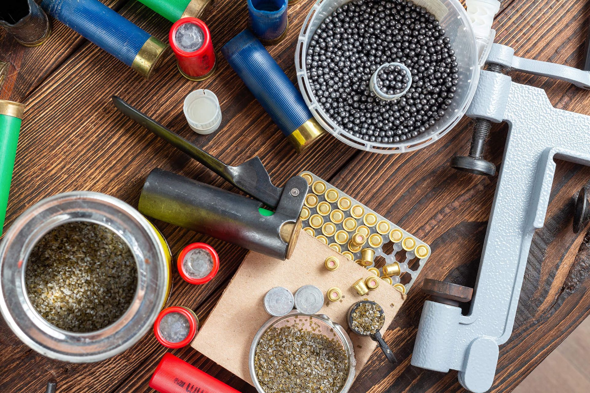 Components and equipment for reloading ammunition