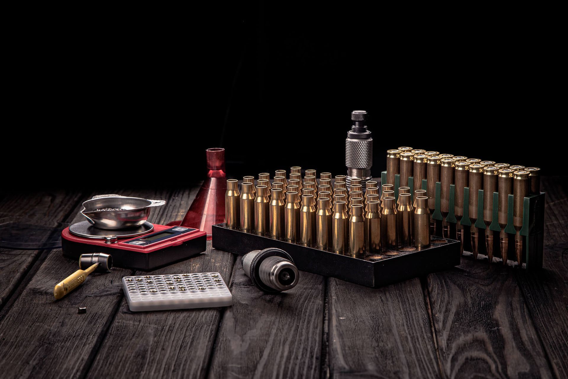 Components and equipment for reloading ammunition
