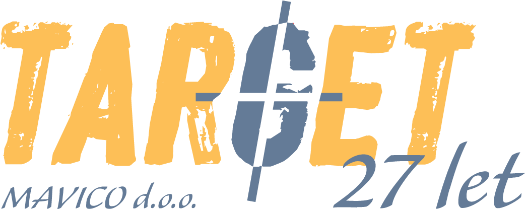 Logotip Target  25 let Mavico doo
