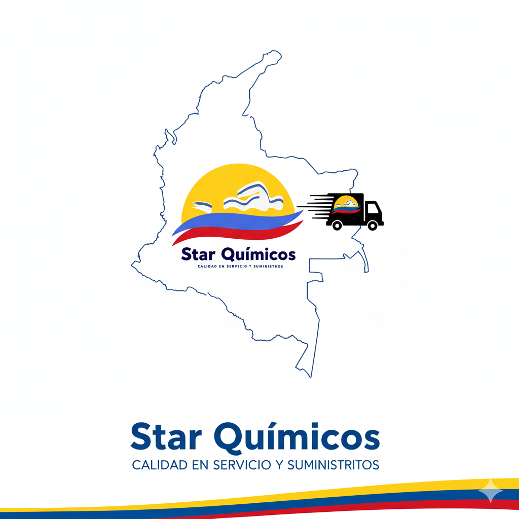 Icono de mapa con camión de entrega Star Quimicos