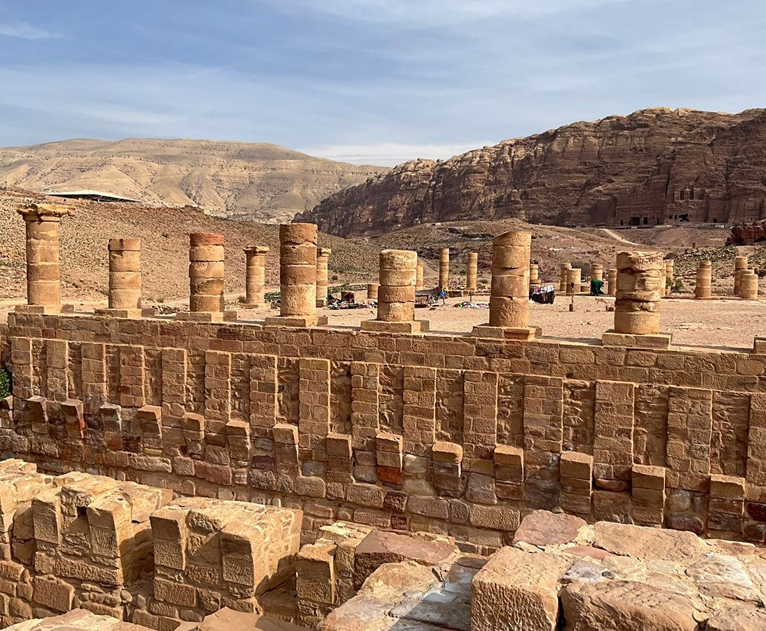 There are a lot of columns at Petra