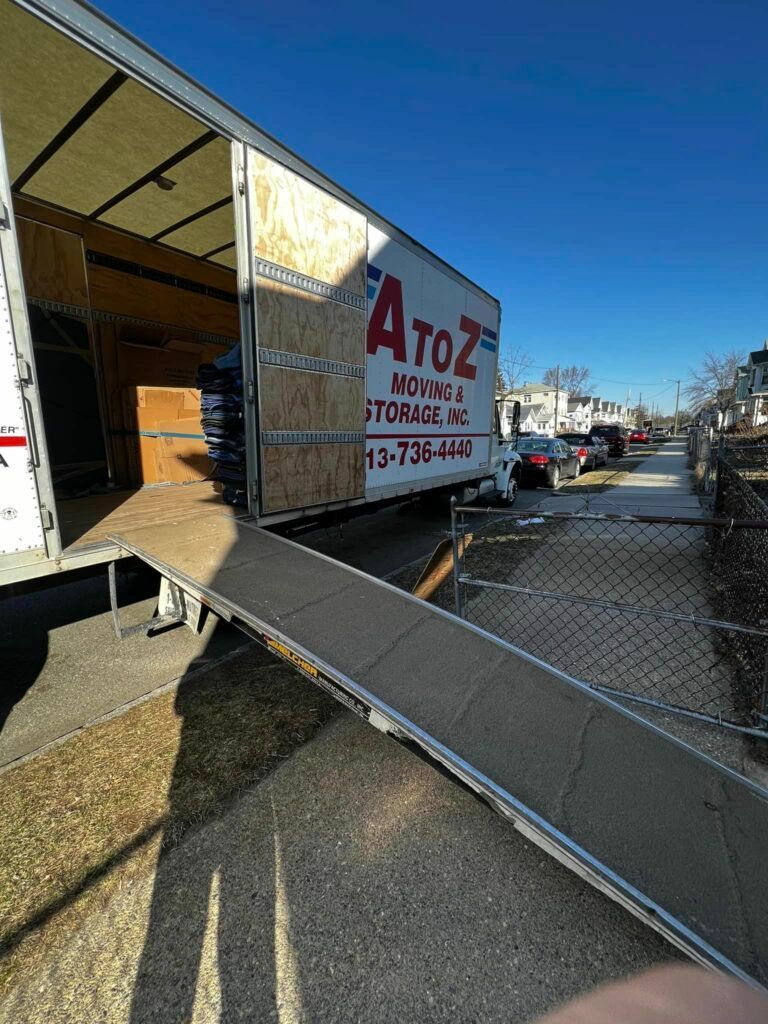 Open Storage Truck with Ramp | West Springfield, MA | A to Z Moving & Storage