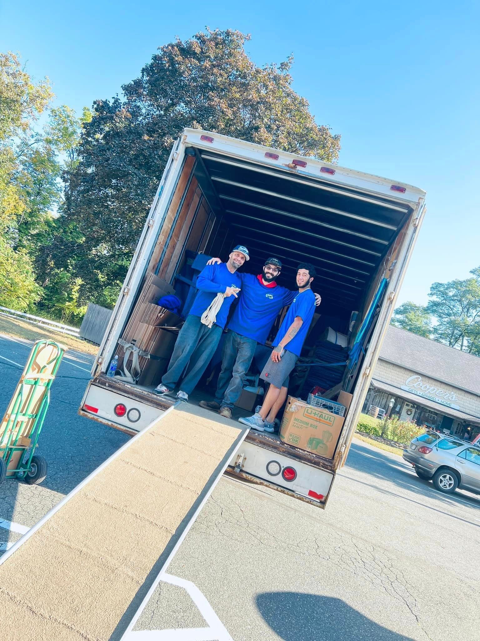 Movers Inside the Moving Truck | West Springfield, MA | A to Z Moving & Storage