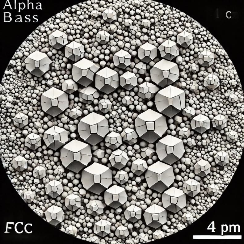 A black and white photo of a circle with the letters fcc on it