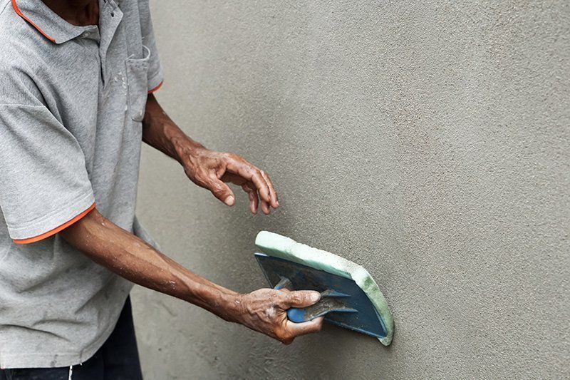 Plastering exterior wall