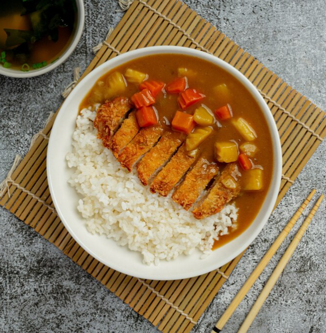 Recipe: FRIED PORK CUTLET CURRY WITH RICE