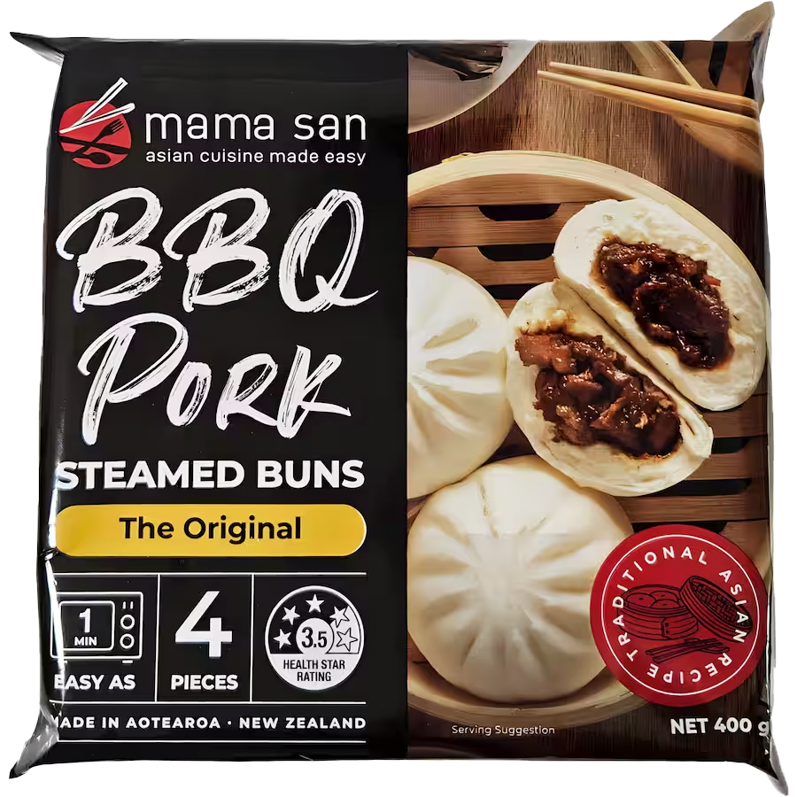 mama san Frozen Steamed Buns BBQ Pork