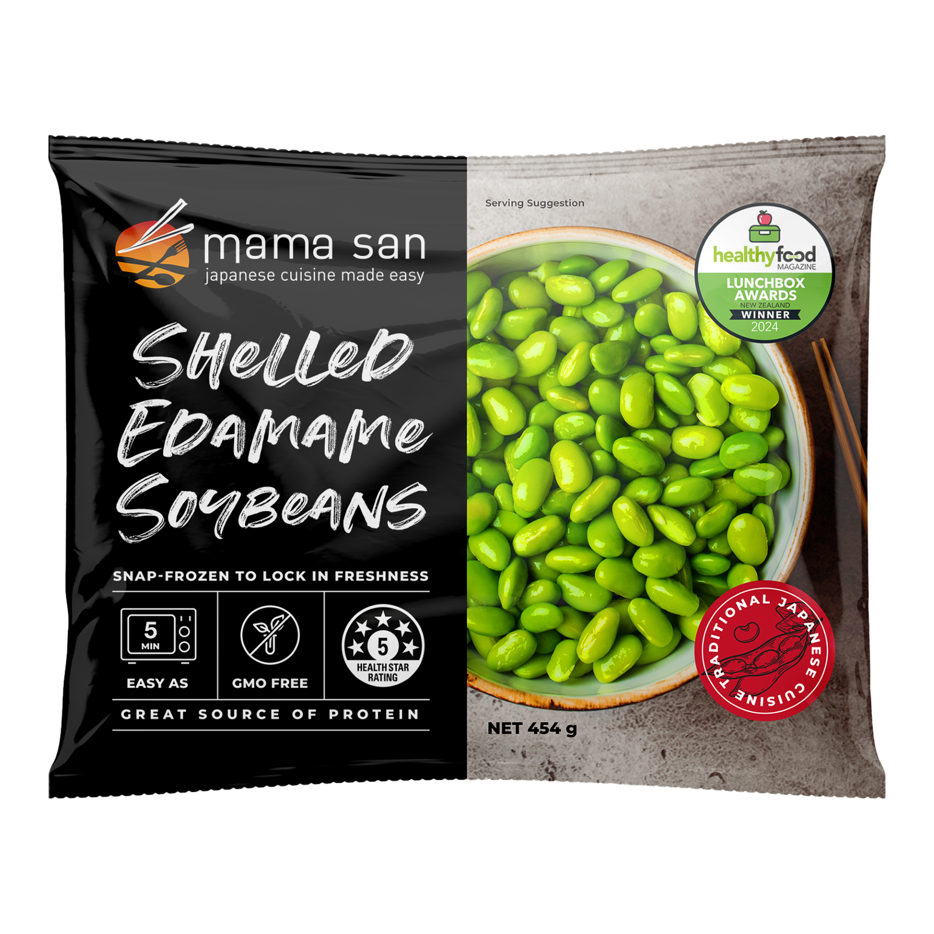 mama san Shelled Edamame Soybeans