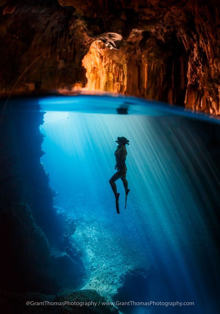 cave diving tonga