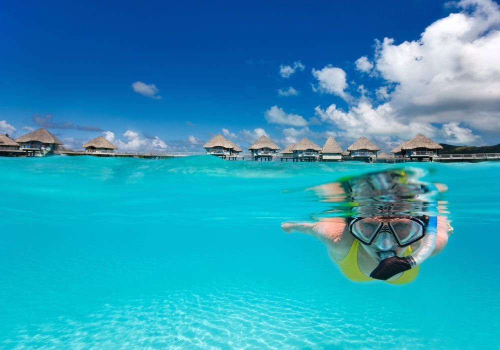snorkelling in tahiti