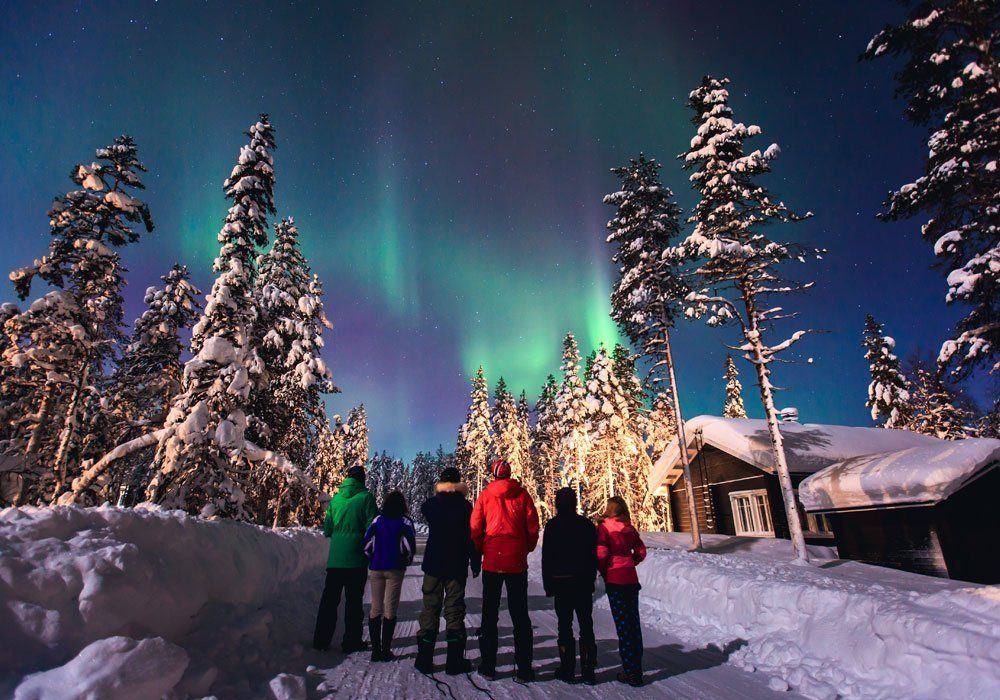 watching northern lights