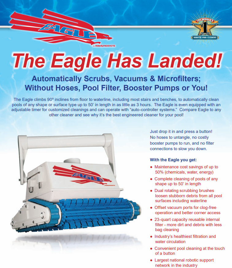 Robotic Pool Cleaner Eagle