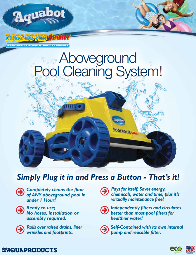 Robotic Pool Cleaner Rover Sport