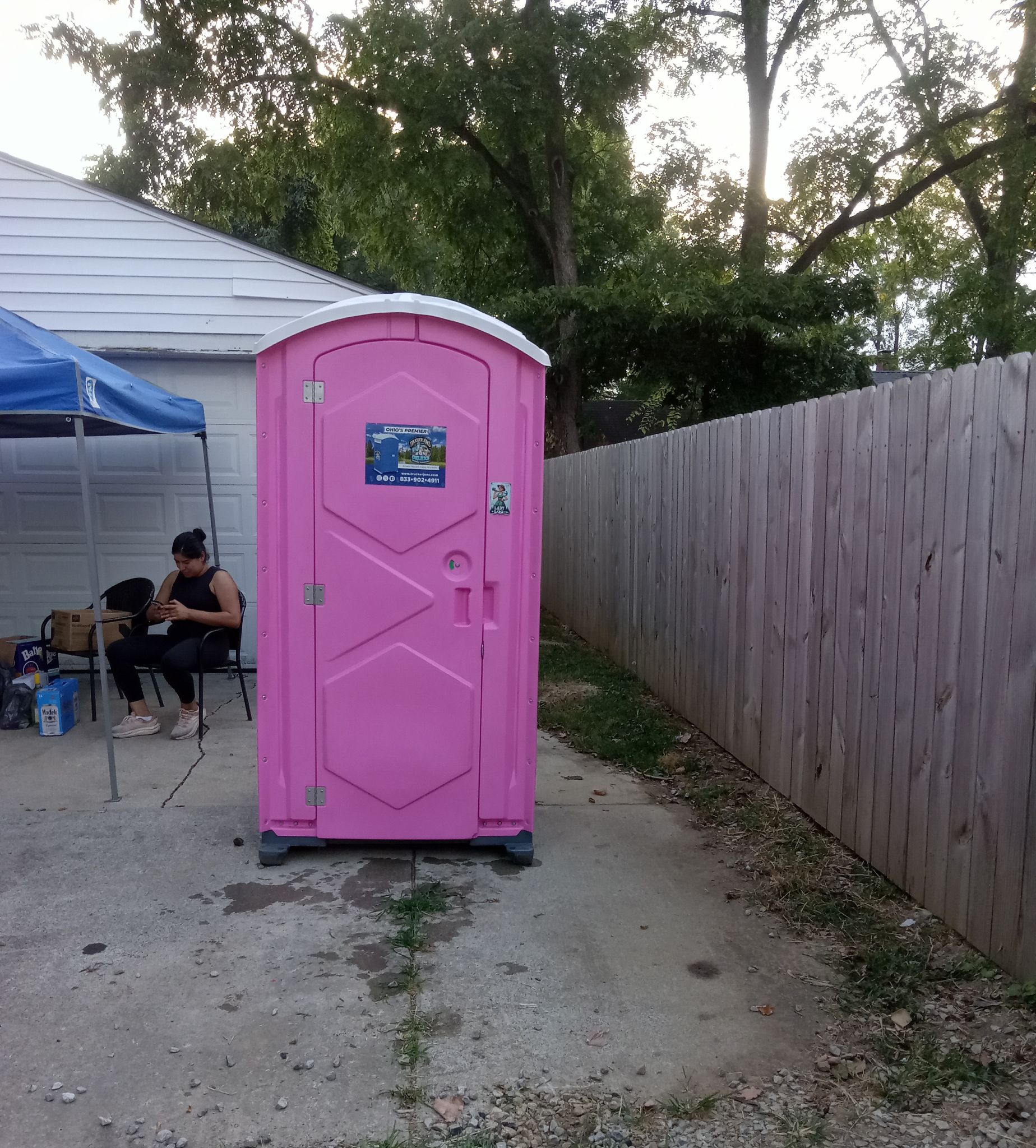 Is it legal to have a porta potty in your backyard?