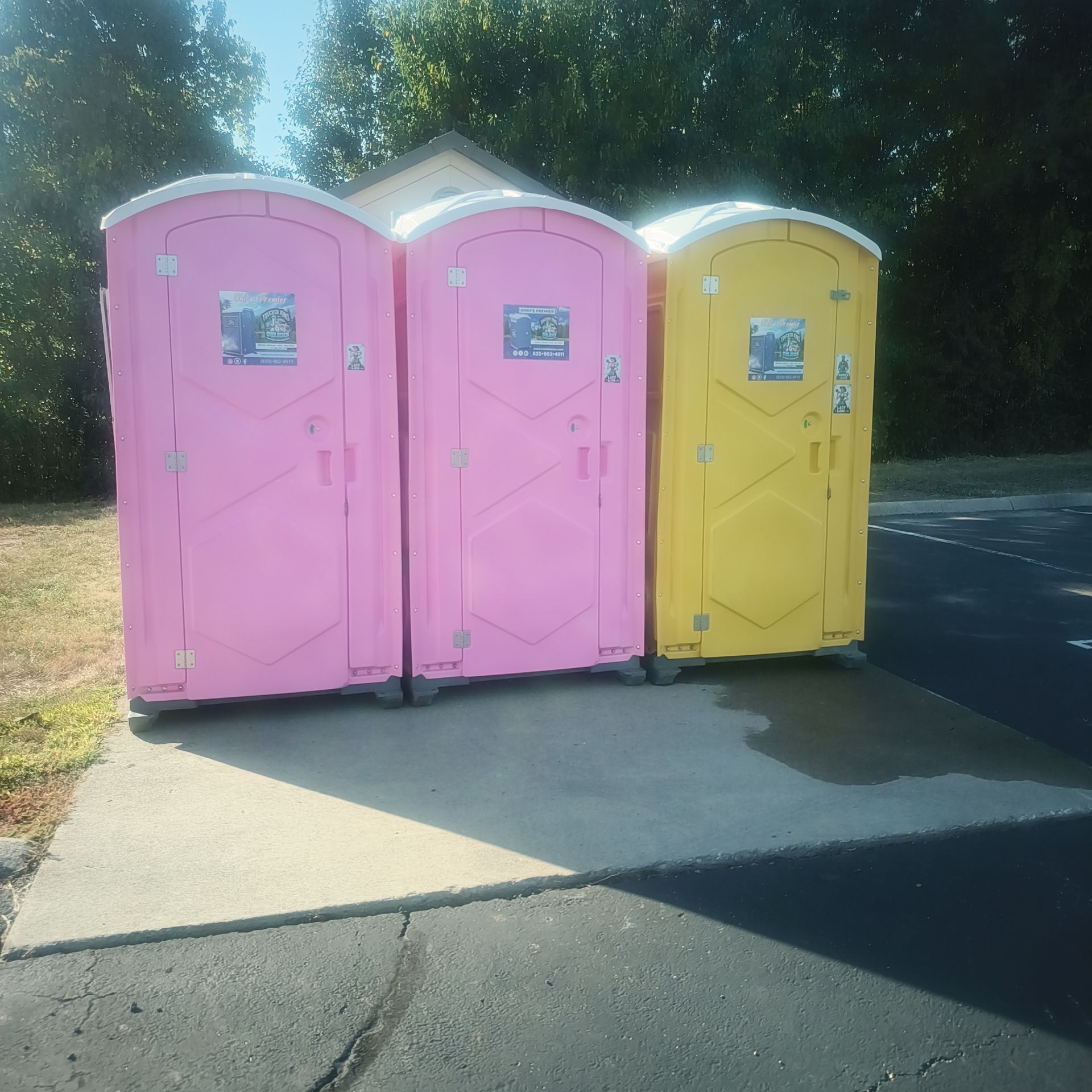 What do the British call a porta potty?