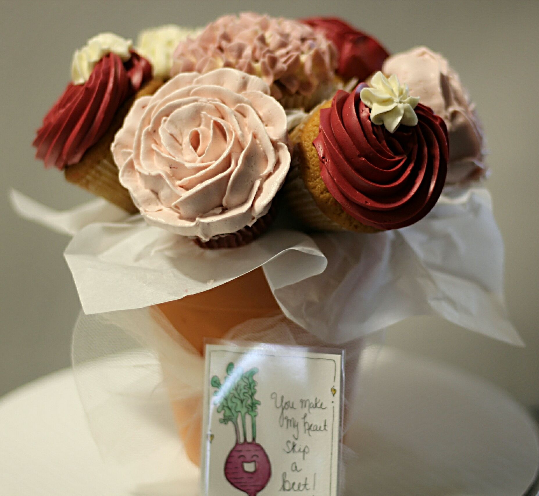 A bouquet of cupcakes