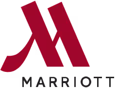 The marriott logo is red and black on a white background.