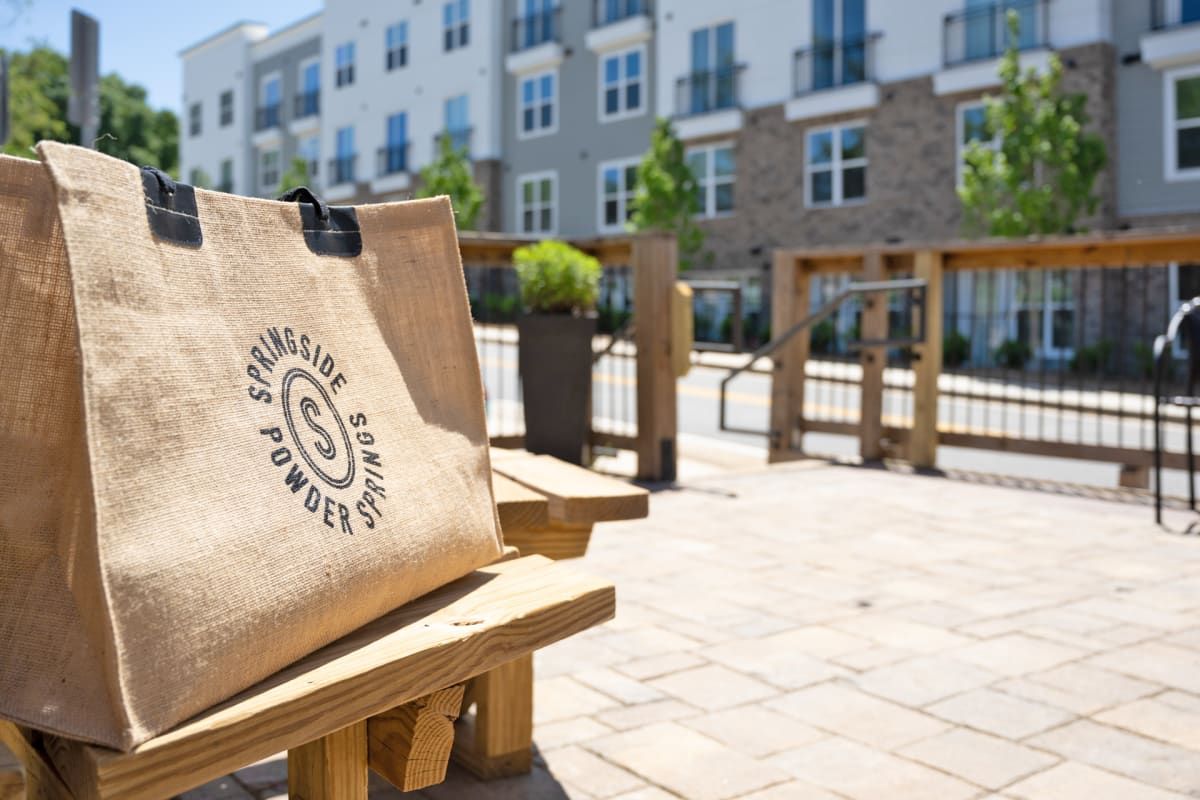 Shopping bag at SpringSide in Powder Springs, GA.