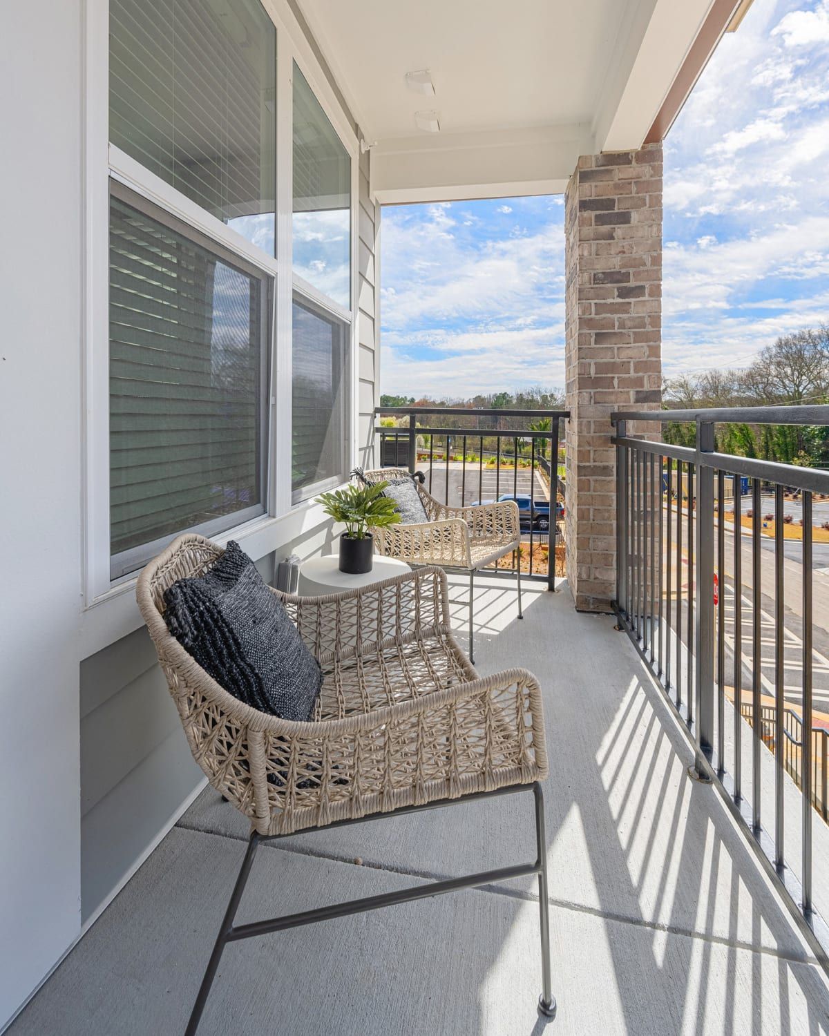 Balcony at SpringSide in Powder Springs, GA.