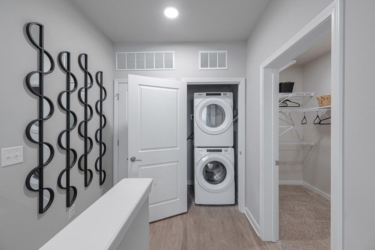 In-unit washer and dryer at SpringSide in Powder Springs, GA.