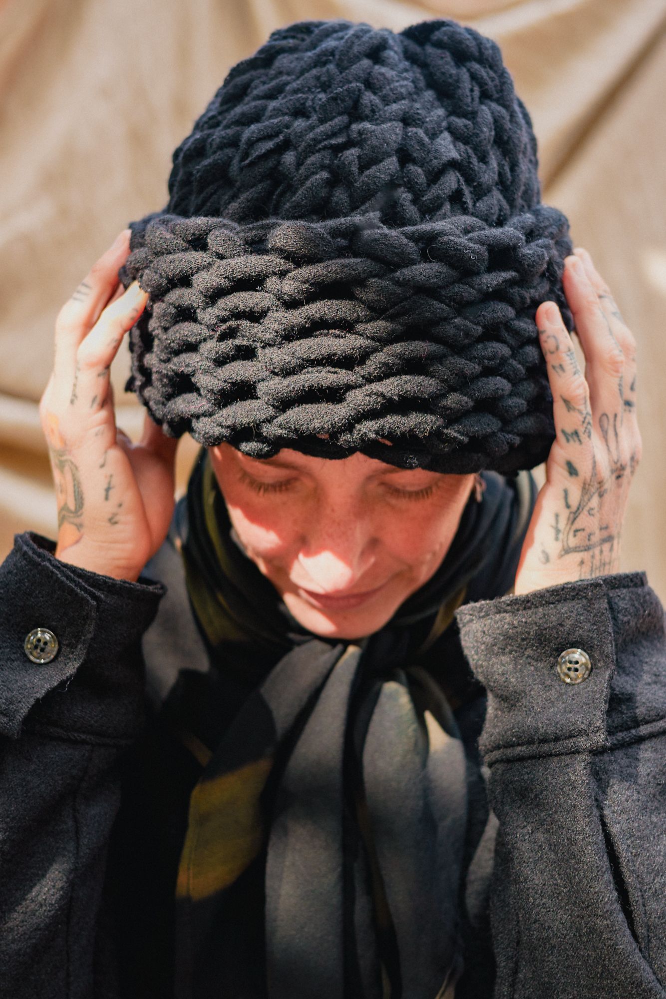 ARAE handmade and dyed wool garments 