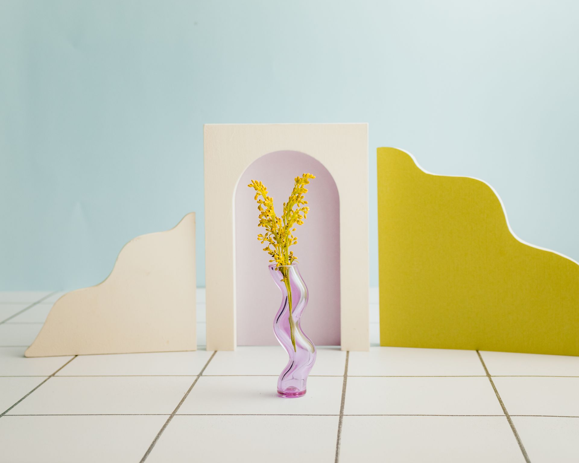 Coldberger Glass Hand Blown Bud Vase