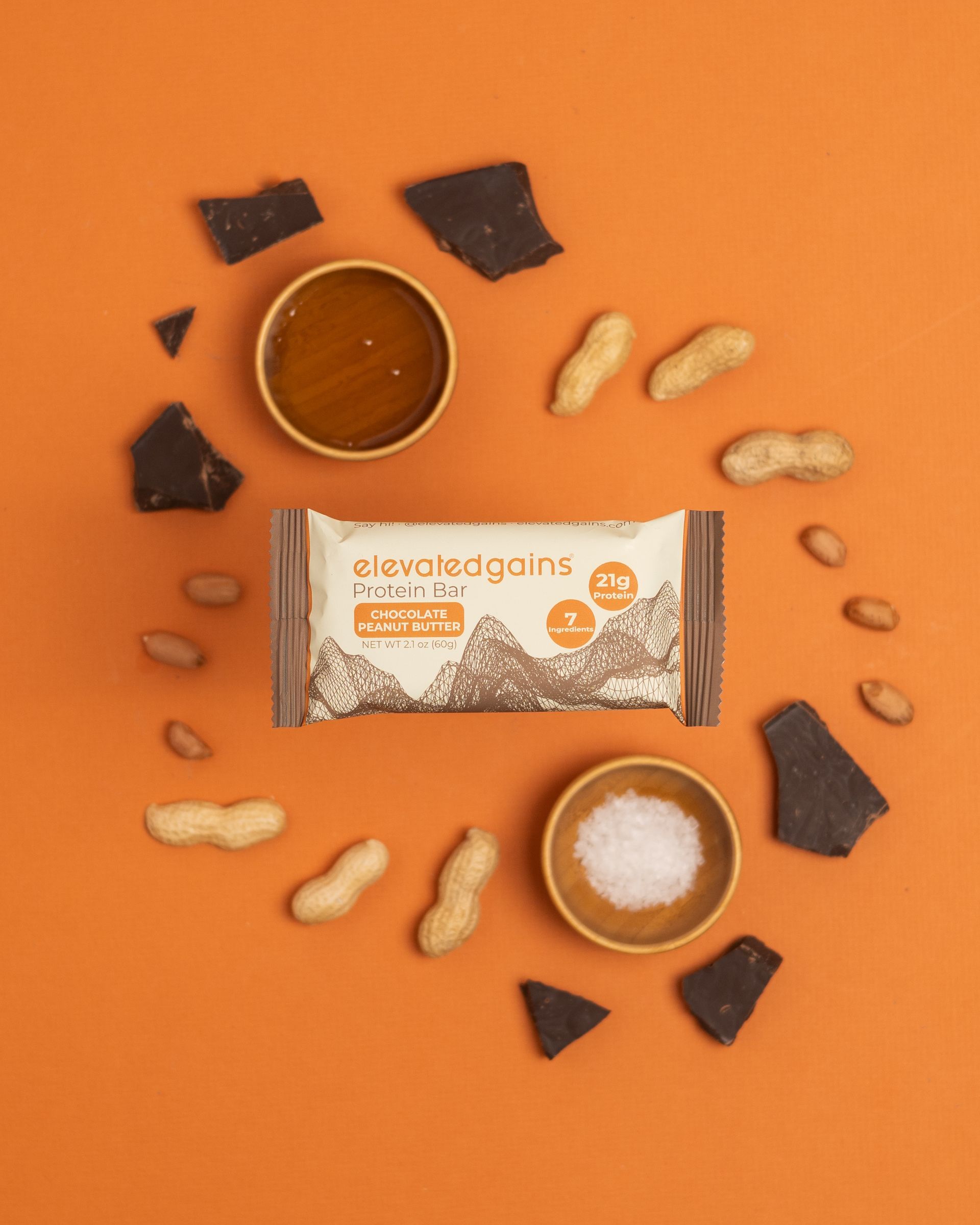 Elevated Gains Peanut Butter Chocolate Protein Bar