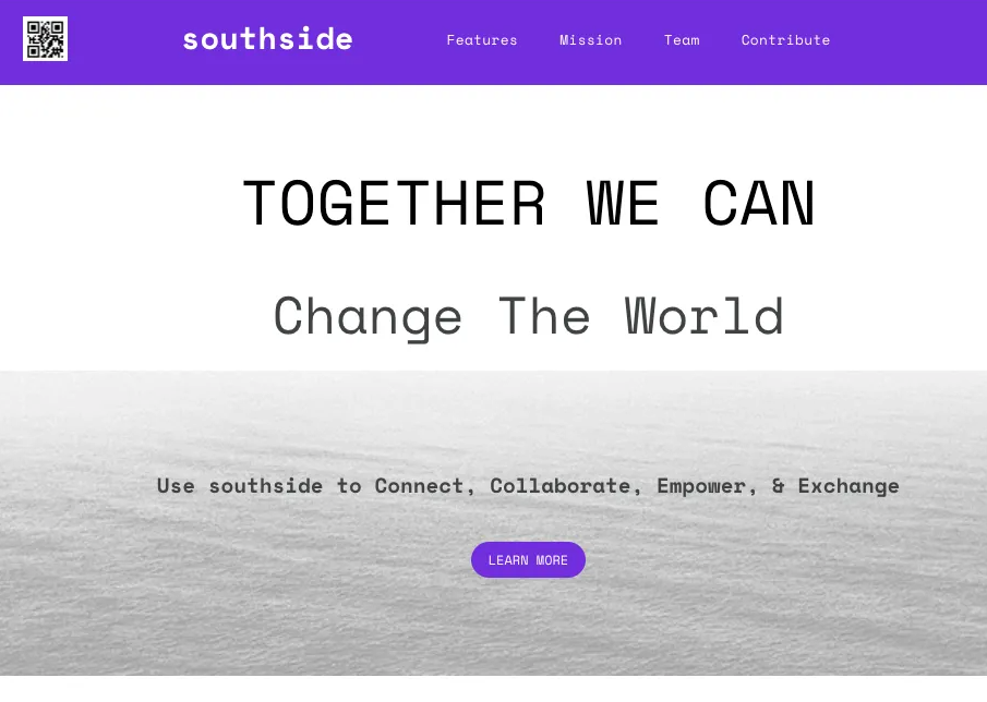 The website for southside says together we can change the world